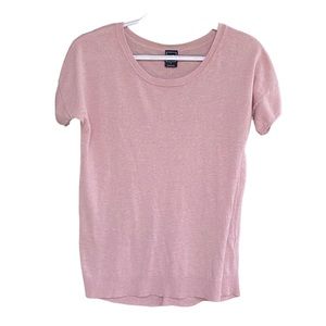 GAP Short Sleeve Shirt Blush Pink Size Small